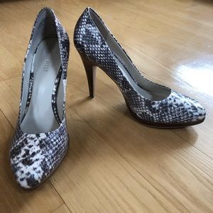 Nine West Rocha Leather Dress Pump in Snakeskin